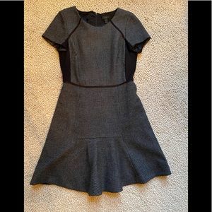 J Crew Wool Tweed Fit and Flare Dress